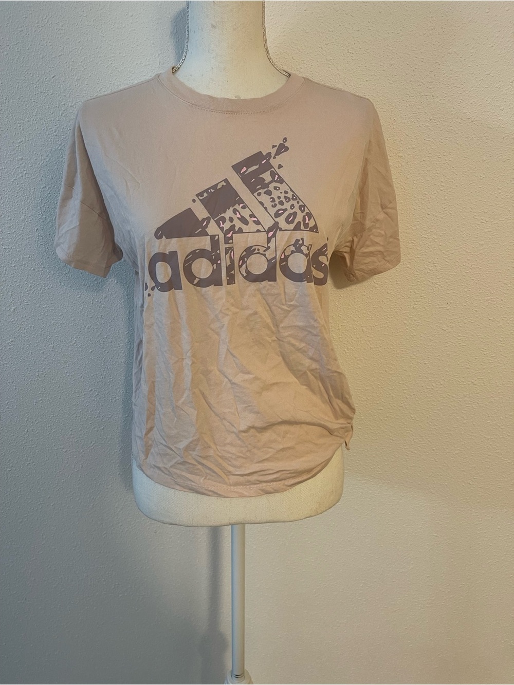 adidas Pale Pink Tee  women’s xl